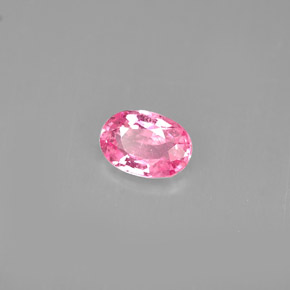 Safira rosa natural 0,59ct, corte oval, VS