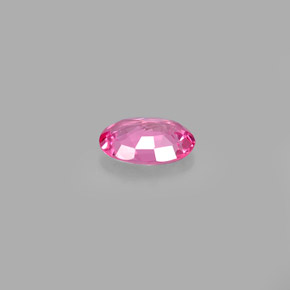 Safira rosa natural 0,47ct, corte oval, VVS