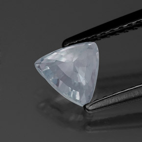 Safira azul natural 0,80ct, trillion, VS-SI