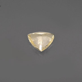 Safira amarelo natural 0,78ct, trillion, VVS