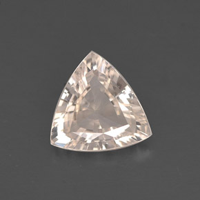 Safira laranja natural 0,69ct, trillion, VVS