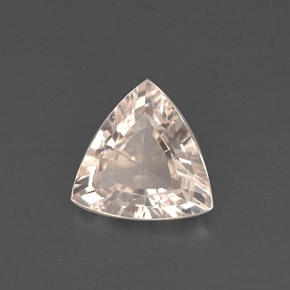 Safira laranja natural 0,69ct, trillion, VVS