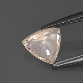 Safira laranja natural 0,69ct, trillion, VVS