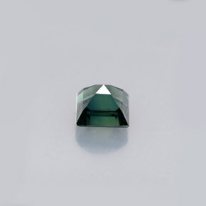 Safira verde natural 0,63ct, quadrado, VVS