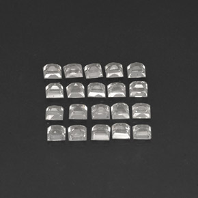 Pedras preciosas de safira branco natural de  ct, quadrado, VVS