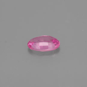 Safira rosa natural 0,53ct, corte oval, VVS