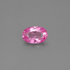 Safira rosa natural 0,48ct, corte oval, VS