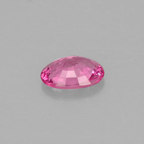 Safira rosa natural 0,49ct, corte oval, VVS