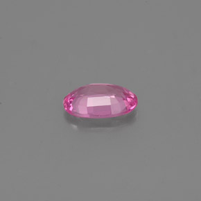 Safira rosa natural 0,46ct, corte oval, VVS