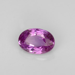 Safira violeta natural 0,62ct, corte oval, VVS