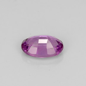 Safira violeta natural 0,62ct, corte oval, VVS