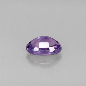Safira violeta natural 0,63ct, corte oval, VVS