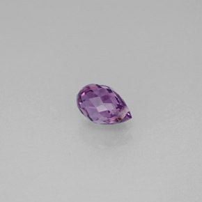 Safira violeta natural 0,92ct, briolete, VS