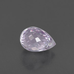 Safira violeta natural 0,85ct, briolete, VS