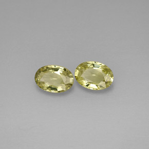 Pedras preciosas de safira verde natural de  ct, corte oval, VVS