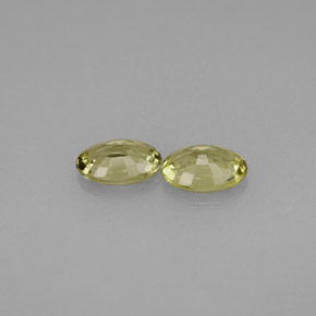 Pedras preciosas de safira verde natural de  ct, corte oval, VVS