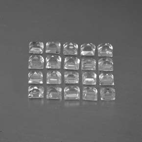 Pedras preciosas de safira branco natural de  ct, quadrado, VVS-VS