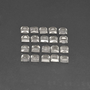 Pedras preciosas de safira branco natural de  ct, quadrado, VVS-VS