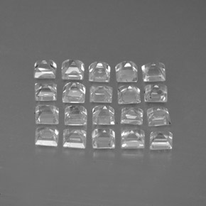 Pedras preciosas de safira branco natural de  ct, quadrado, VVS-VS