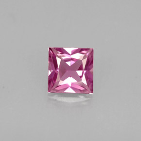 Safira violeta natural 0,51ct, quadrado, VVS-VS