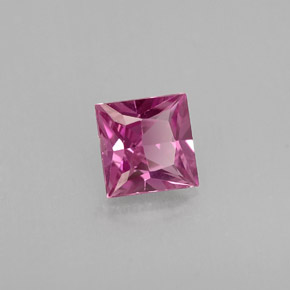 Safira violeta natural 0,51ct, quadrado, VVS-VS