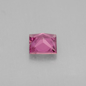 Safira violeta natural 0,51ct, quadrado, VVS-VS