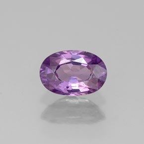 Safira violeta natural 0,61ct, corte oval, VS