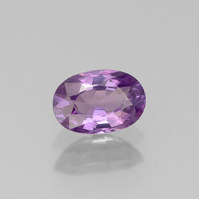 Safira violeta natural 0,61ct, corte oval, VS