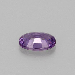 Safira violeta natural 0,50ct, corte oval, VVS-VS