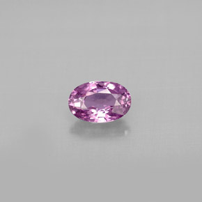 Safira violeta natural 0,64ct, corte oval, VS