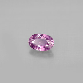 Safira violeta natural 0,64ct, corte oval, VS