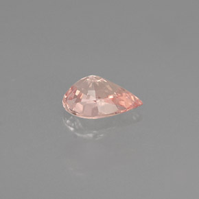 Safira rosa natural 0,51ct, formato de pêra, VS