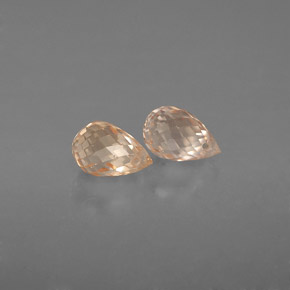 Pedras preciosas de safira laranja natural de  ct, briolete, VVS-VS