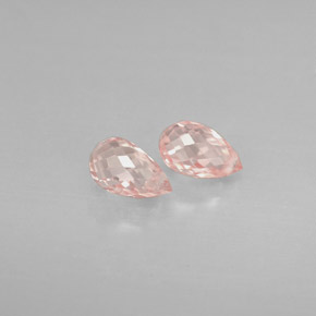 Pedras preciosas de safira rosa natural de  ct, briolete, VS