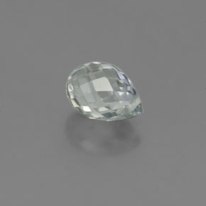 Safira verde natural 0,92ct, briolete, VS