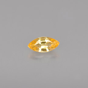 Safira laranja natural 0,33ct, marquise, VVS-VS