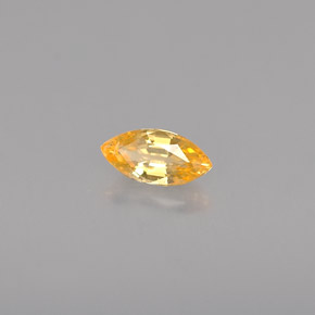 Safira laranja natural 0,33ct, marquise, VVS-VS