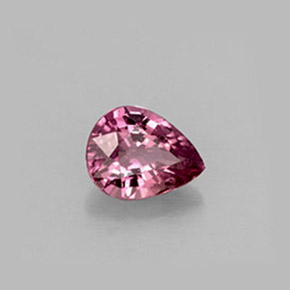 Safira rosa natural 0,58ct, formato de pêra, VS
