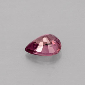 Safira rosa natural 0,58ct, formato de pêra, VS