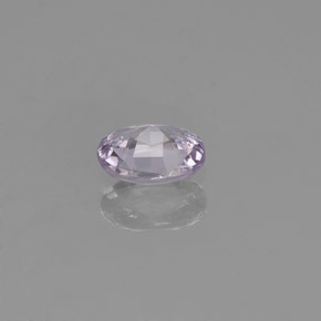 Safira branco natural 0,42ct, corte oval, VS-SI