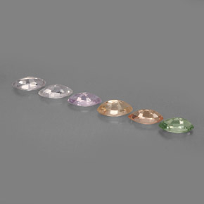 Pedras preciosas de safira multicolorido natural de  ct, marquise, VVS