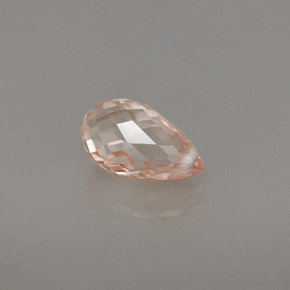 Safira amarelo natural 0,89ct, briolete, VVS