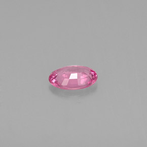 Safira rosa natural 0,45ct, corte oval, VVS