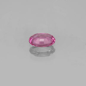 Safira rosa natural 0,46ct, corte oval, VVS