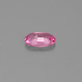 Safira rosa natural 0,54ct, corte oval, VS