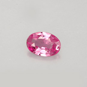 Safira rosa natural 0,47ct, corte oval, IF