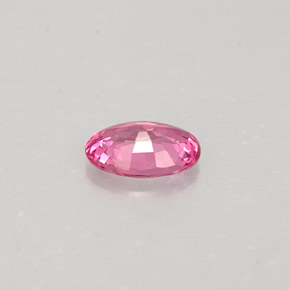 Safira rosa natural 0,47ct, corte oval, IF