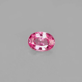Safira rosa natural 0,47ct, corte oval, VVS-VS