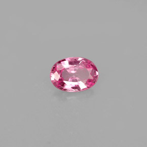 Safira rosa natural 0,47ct, corte oval, VVS-VS