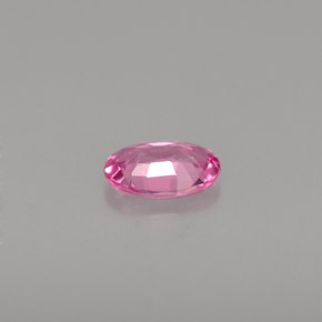 Safira rosa natural 0,51ct, corte oval, VVS